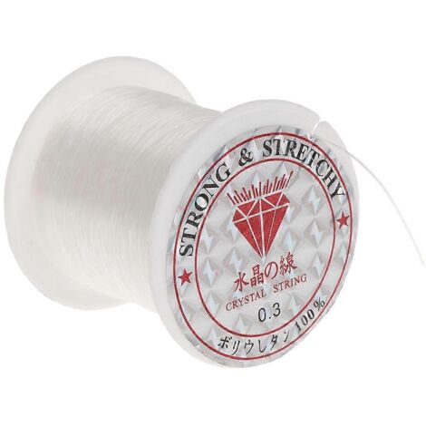 Fil invisible pour perles de cristal, idéal pour la création de bijoux en perles de rocaille (100 m). (1/5)