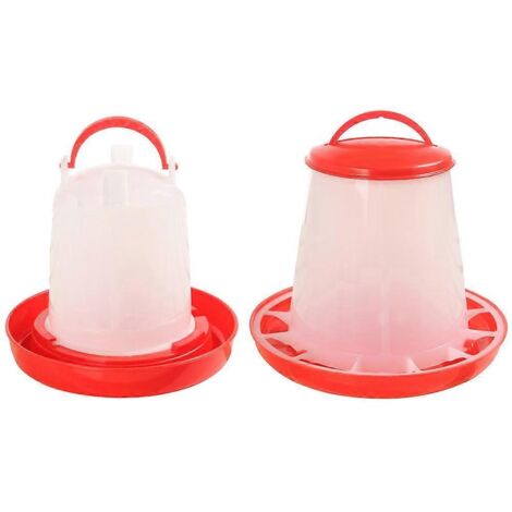 Ensemble mangeoire et abreuvoir pour poussins - Kit d'outils pour l'alimentation des volailles (1/5)