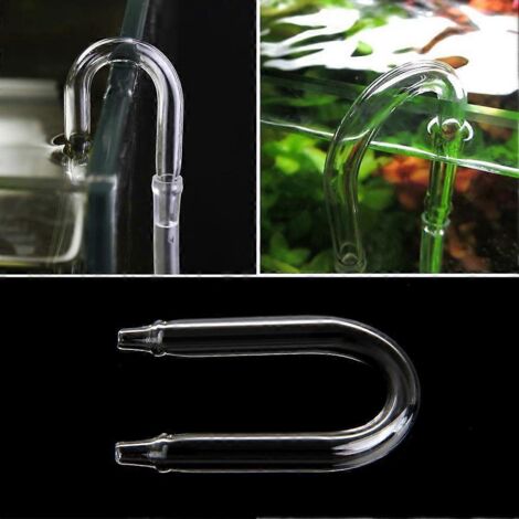 Accessoires pour aquarium : tube en verre transparent en forme de U, kit de diffuseur d'oxygène (1/5)