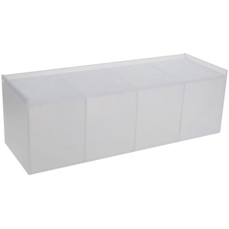 Porte-capsules de café en acrylique transparent, boîte à 4 compartiments pour capsules K-Cup, barre de rangement pour sachets de thé (1/5)