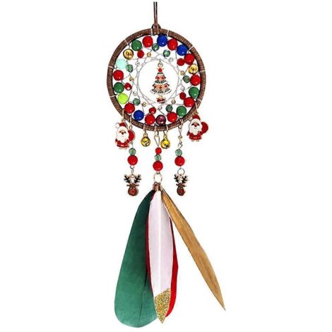 Pendentif attrape-rêves Père Noël, breloque, décoration de Noël pour la maison (1/5)