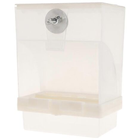 Mangeoire automatique pour cage à oiseaux, sans dégâts, contenant en acrylique transparent (1/5)
