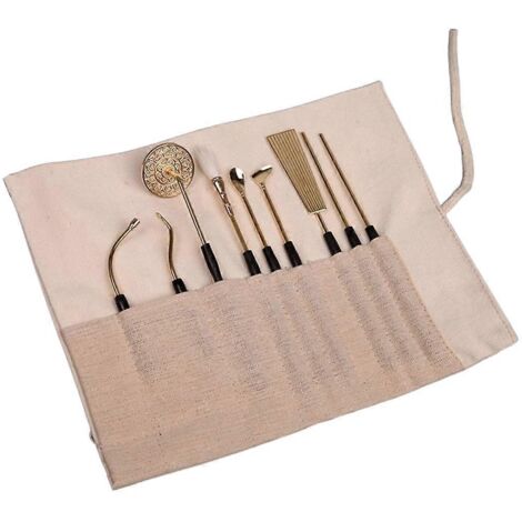 Ensemble de 7 accessoires en cuivre pour la fabrication d'encens (1/5)