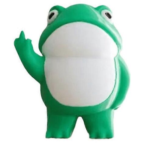 Statue de grenouille rebelle, sculpture animale, figurine de collection en résine (1/5)