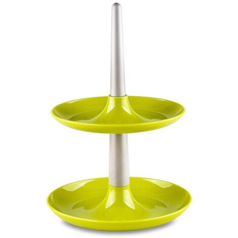 Plateau de rangement à 2 niveaux pour bonbons, biscuits et cupcakes, contenant multifonctionnel (1/5)