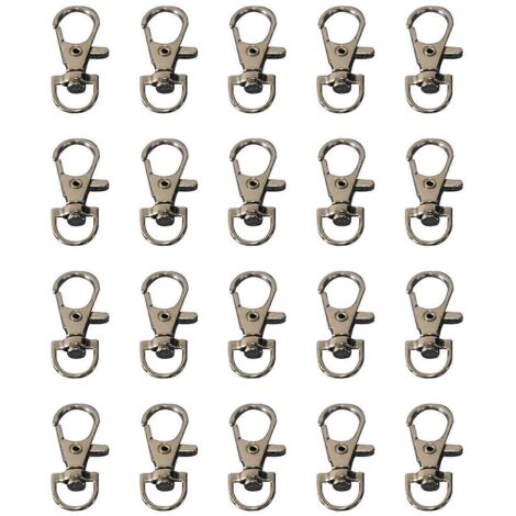 Crochets métalliques de verrouillage pour porte de cage à perroquet, pour cages à cailles en fil de fer (20 pièces) (1/5)