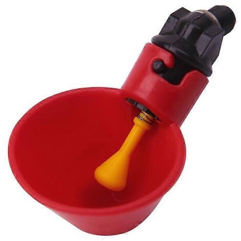 Abreuvoirs pour volailles, mangeoires à poulets, abreuvoirs à remplissage automatique, filetage de 7,6 cm (3 pouces) (1/5)