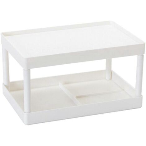 Boîte de rangement blanche pour loisirs créatifs, idéale pour la cuisine, la salle de bain, le bureau ou une chambre d'étudiant. Étagère de rangement. (1/5)