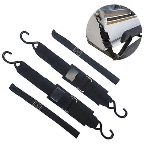 Sangles d'arrimage pour tableau arrière de remorque, ceinture de sécurité marine avec boucle métallique (1/5)