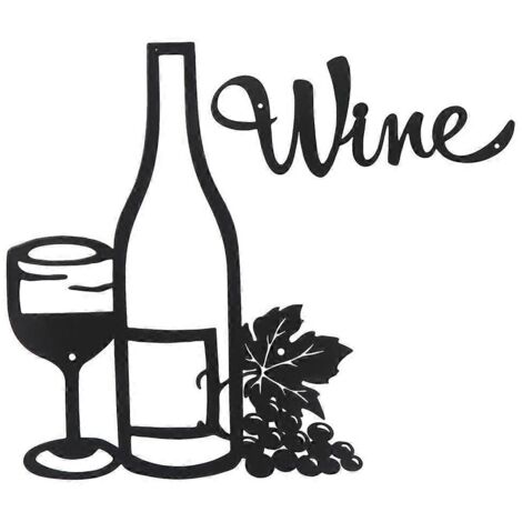 Ensemble de décorations en fer forgé pour verres à vin, pendentifs suspendus, artisanat (1/5)