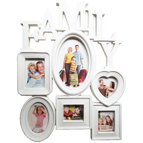 Cadre photo familial mural, support d'affichage, accessoires de photographie pour la maison, la chambre, le bureau, la décoration de bureau, les supports pour studio photo (1/5)