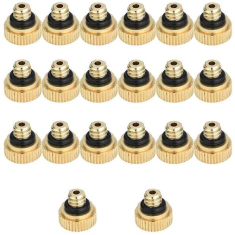 Lot de 20 embouts de pulvérisation en laiton pour l'arrosage automatique du jardin, du balcon et autres espaces verts. (1/5)