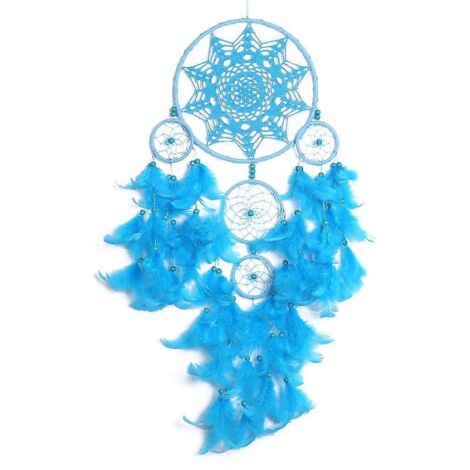Attrape-rêves en plumes fantaisie - Décoration murale - Ornements (1/5)