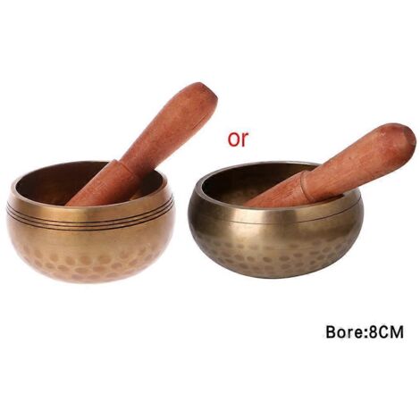 Bol chantant tibétain en cuivre martelé à la main, cadeau de méditation et de yoga des chakras (1/5)