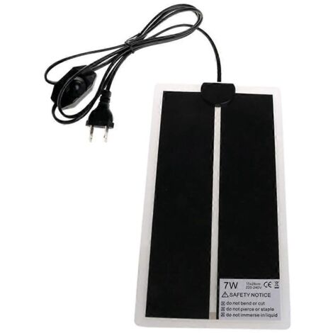 Tapis chauffant pour reptiles, 220-240 V, 7 W, pour terrarium de lézards et d'amphibiens. (1/5)