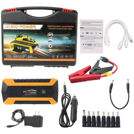 Batterie de démarrage portable pour voiture avec 4 ports USB et 89 800 mAh (1/5)