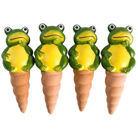 Système d'irrigation goutte à goutte automatique en forme de grenouille (lot de 4) - Arroseurs automatiques pour plantes et fleurs (1/5)