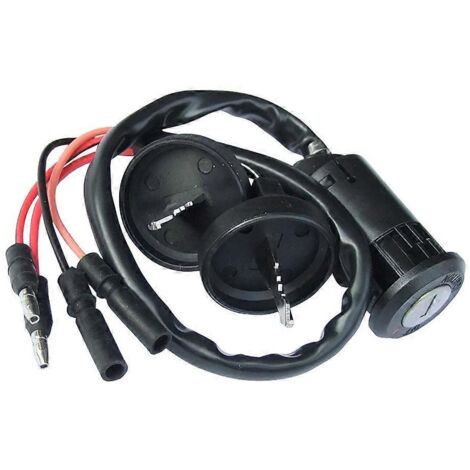 Contacteur d'allumage 4 fils avec clés pour moto TRX300 1990-2000 Fourtrax (1/5)