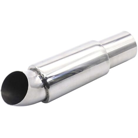 Embout d'échappement de voiture modifié chromé en acier inoxydable (1/5)