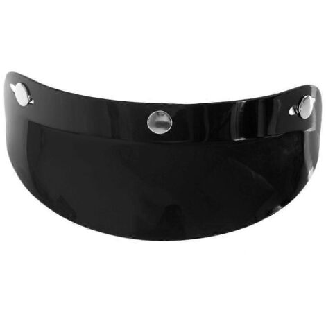 Visière universelle à 3 boutons-pression pour casques de moto ouverts (1/5)