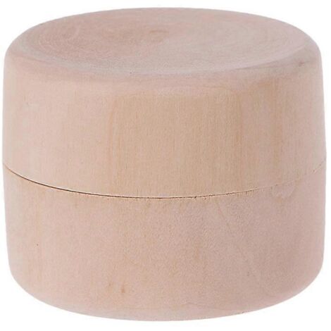 Petite boîte de rangement ronde en bois pour savon, artisanat de savon, contenant (1/5)