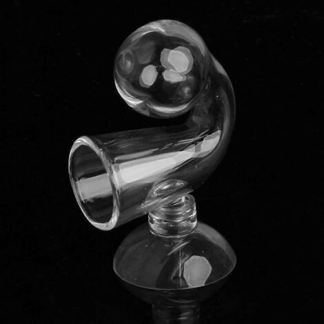 Indicateur de CO2 en verre avec ventouse pour aquariums plantés