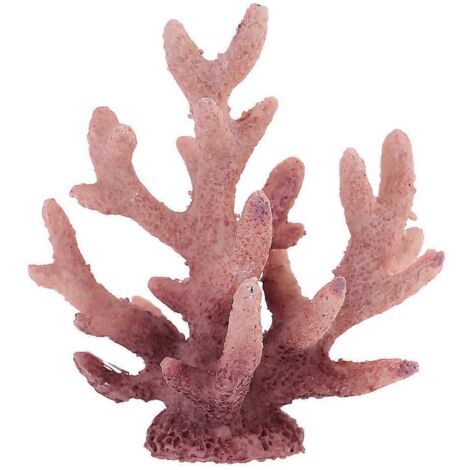 Décoration d'aquarium : petits ornements en polyrésine représentant des coraux pour cacher les poissons. (1/5)