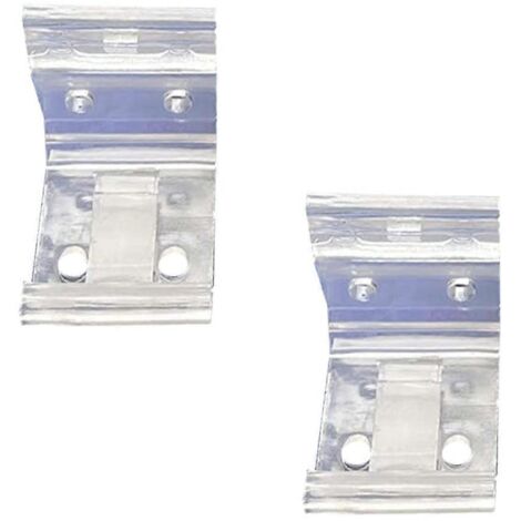 supports de tringle à rideaux en plastique transparent (1/5)
