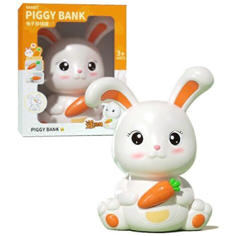 Tirelire lapin mignonne, cadeau pour la fête du lapin chinois 2023 (1/5)