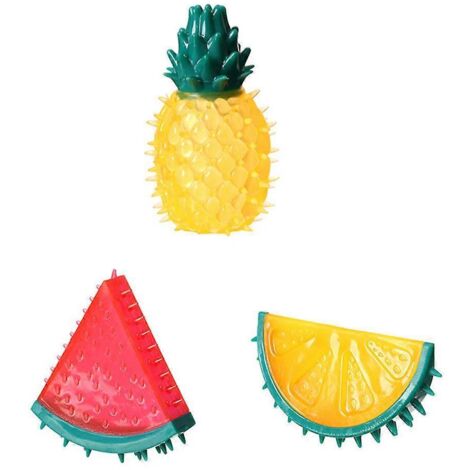 Boules molaires pour animaux de compagnie en forme de fruit, en matériau écologique pour la protection des animaux (1/5)