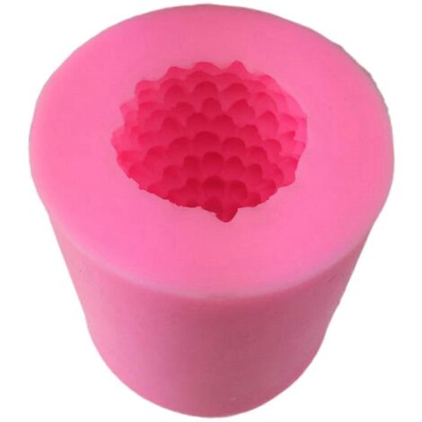 Moule en silicone 3D en forme de pomme de pin de Noël pour la fabrication artisanale de fondant, de bougies et de savons, ainsi que pour la préparation de desserts (chocolat, glace, etc.). (1/5)