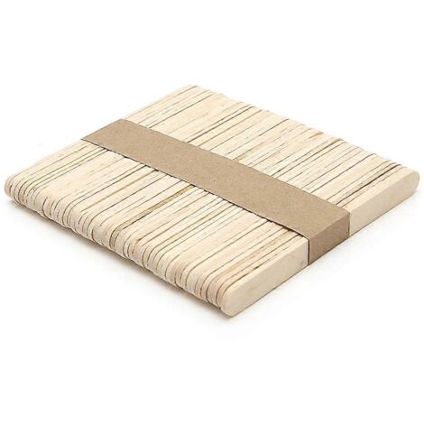 50 bâtonnets de glace en bois à faire soi-même, pour les enfants : loisirs créatifs et pâtisserie. Cadeau idéal pour les enfants. (1/5)
