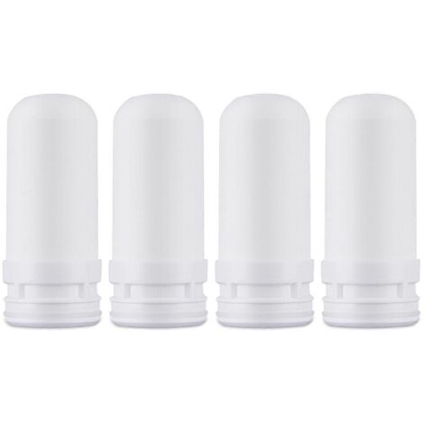 Lot de 4 cartouches filtrantes internes en céramique pour robinet, faciles à installer. (1/5)