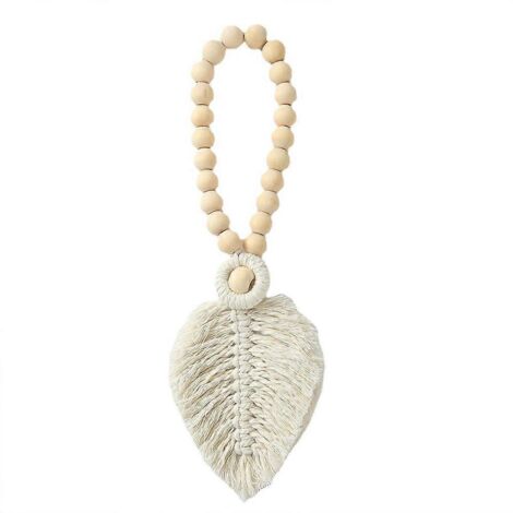 Attache-rideaux en corde de coton naturel, style campagnard (1/5)