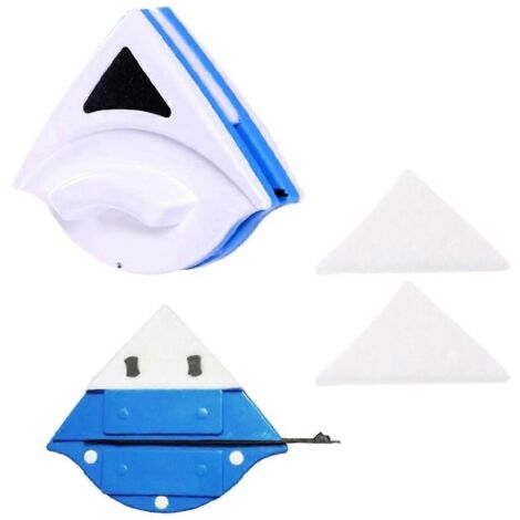Éponge de rechange triangulaire pour brosse de nettoyage magnétique pour vitres (1/5)