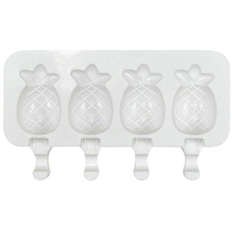 Outils pour fabriquer des sucettes glacées maison pour enfants : une recette créative de glace à l'ananas à 4 cavités. (1/5)