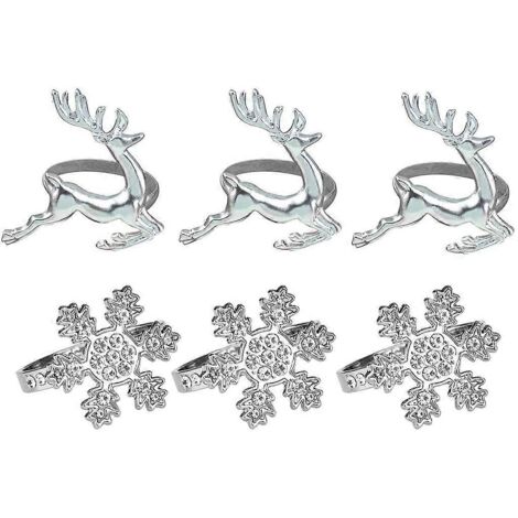 Ronds de serviette en alliage pour la décoration de chambres d'hôtel. (1/5)