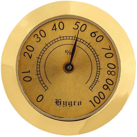 Hygromètre miniature pour boîte à cigares 38 mm, accessoire portable pour la maison, cadeau idéal pour les fumeurs (1/5)