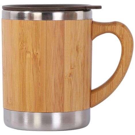 Tasse isotherme en acier inoxydable pour thé latte, chocolat chaud, jus de fruits et eau, 35 cl (12 oz) (1/5)
