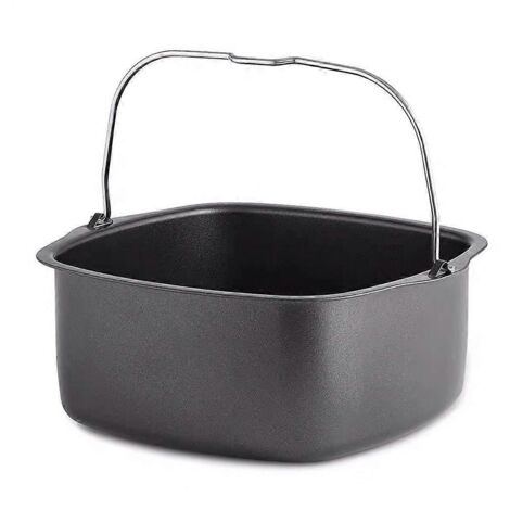 Moule à gâteau carré antiadhésif, plaque de cuisson, panier à rôtir, accessoire pour friteuse à air chaud (1/5)