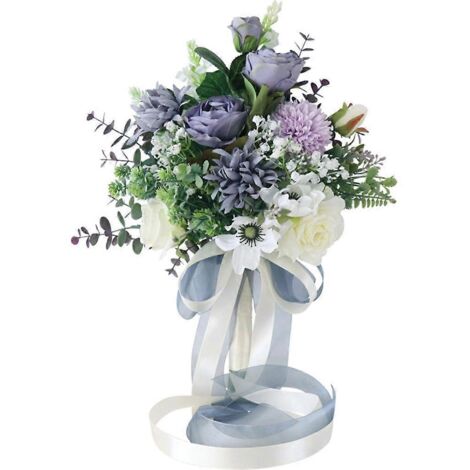 Bouquets de mariée et demoiselles d'honneur, bouquets de roses artificielles faits main (1/5)