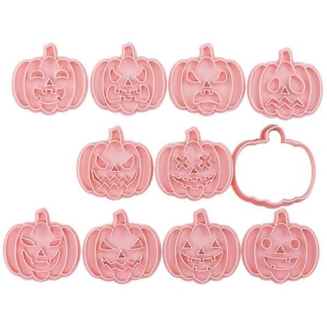 10 emporte-pièces citrouille d'Halloween, moules à biscuits et à décoration de gâteaux (1/5)