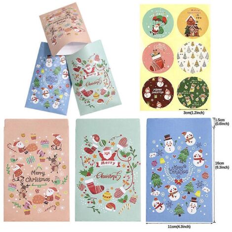 Fournitures de fête de Noël, pochettes cadeaux pour bonbons de Noël, sacs en papier pour enfants (1/5)