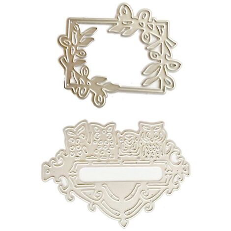 Matrices de découpe Cadre Hibou pour la création de cartes, le scrapbooking et les loisirs créatifs (modèle DIY) (1/5)