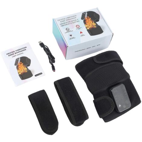 Appareil de massage vibrant chauffant pour genoux, soulageant les douleurs articulaires des jambes, des coudes et de l'arthrite. (1/5)