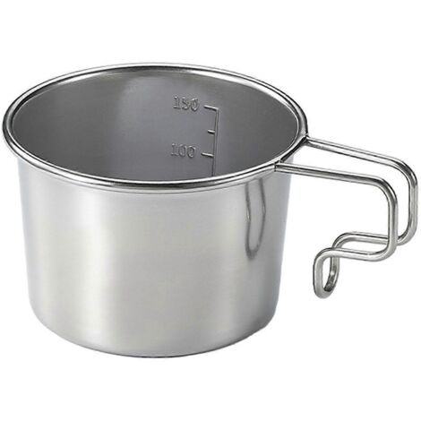 Tasses de voyage en acier inoxydable avec anse, idéales pour le camping, le whisky ou le café. (1/5)