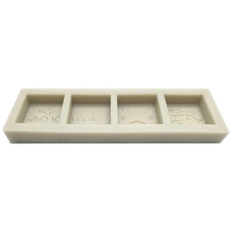 Moule en silicone pour décoration de gâteaux, mousses et chocolats, avec la lettre « Aïd Moubarak ». (1/5)