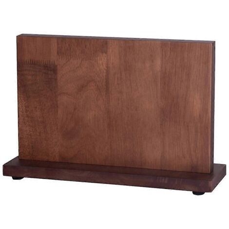 Porte-couteaux magnétique en bois, bloc de cuisine double face, grande capacité. (1/5)