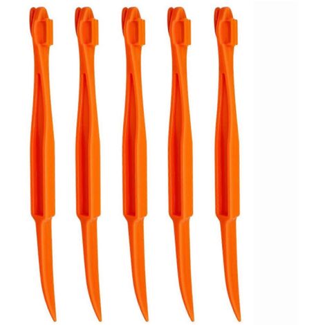 Lot de 5 éplucheurs d'oranges en plastique, couteau à éplucher, coupe-citrons (1/5)