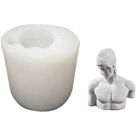 Moule à gâteau classique en résine pour décoration de statue, bougies artisanales flexibles et faites main. (1/5)